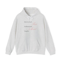 Low-Key Vibes, High-Key Snacks – The Introverted But Enthusiastic About Snacks Hoodie