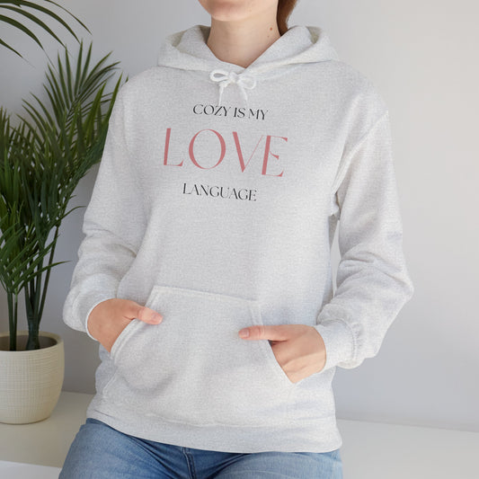 Comfort Speaks Volumes – The Cozy Is My Love Language Hoodie 3