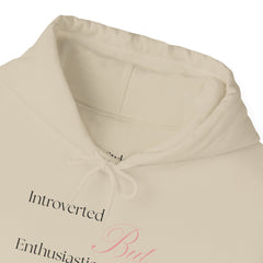 Low-Key Vibes, High-Key Snacks – The Introverted But Enthusiastic About Snacks Hoodie