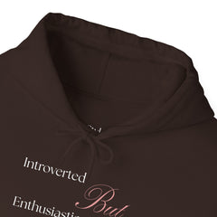 Low-Key Vibes, High-Key Snacks – The Introverted But Enthusiastic About Snacks Hoodie
