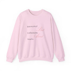 Quiet Life, Loud Snacks – The Introverted but Enthusiastic About Snacks Sweater